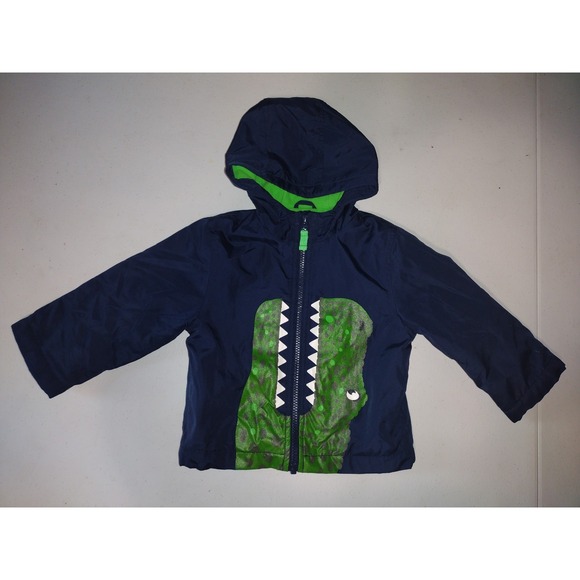 Carter's boys blue dinosaur jacket size 24 months - Picture 1 of 5